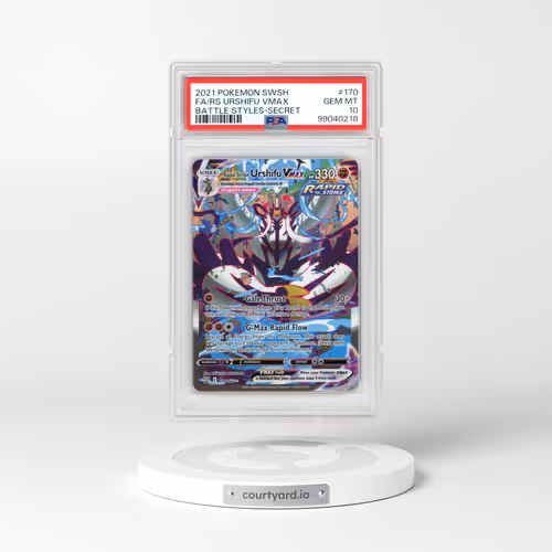 2021 Pokémon Sword & Shield Battle Styles #170 Rapid Strike Urshifu Vmax - Full Art Secret (PSA 10 GEM MINT)