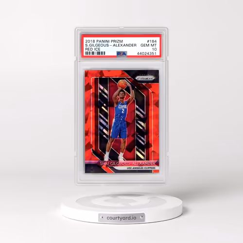 2018 Panini Prizm #184 Shai Gilgeous-Alexander - Red Ice (PSA 10 GEM MINT)