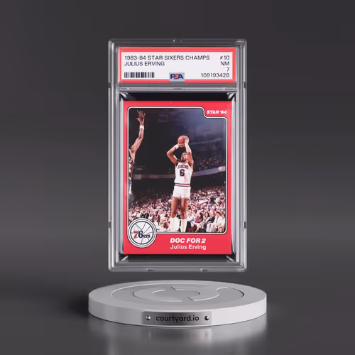 1983-84 Star Sixers Champions #10 Julius Erving (PSA 7 NM)