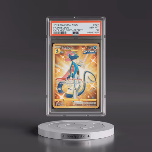 2021 Pokémon Sword & Shield Evolving Skies #227 Inteleon - Full Art Secret (PSA 10 GEM MINT)