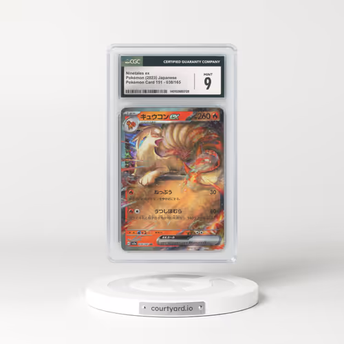 2023 Pokémon Card 151 #038/165 Ninetales ex (CGC 9 MINT)