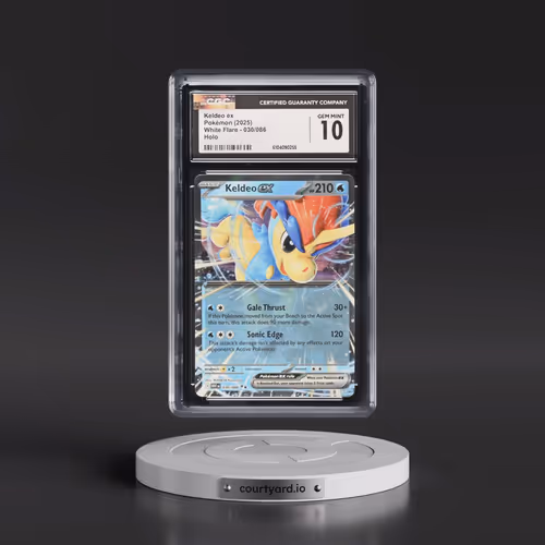 2025 Pokémon Wht EN-White Flare #030 Keldeo EX - Holo (CGC 10 GEM MINT)