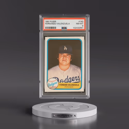 1981 Fleer #140 Fernando Valenzuela (PSA 8 NM-MT)