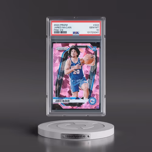 2024 Panini Prizm #222 Jared McCain - Pink Ice (PSA 10 GEM MINT)