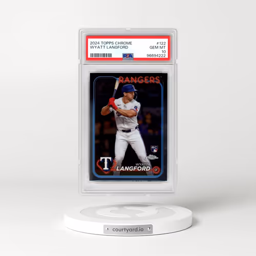 2024 Topps Chrome #122 Wyatt Langford (PSA 10 GEM MINT)