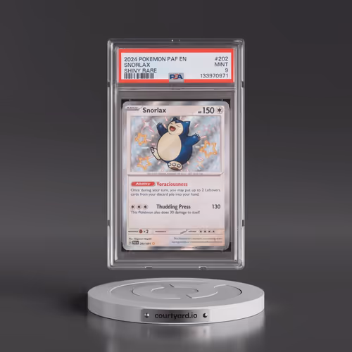 2024 Pokémon Paf EN-Paldean Fates #202 Snorlax - Shiny Rare (PSA 9 MINT)