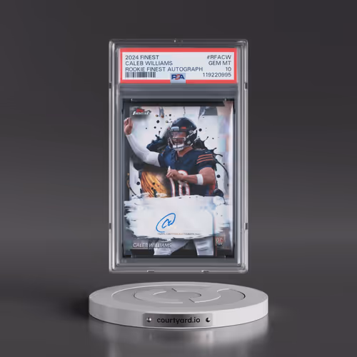 2024 Topps Finest Rookie Finest Autographs #RFACW Caleb Williams (PSA 10 GEM MINT)