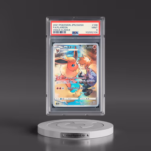 2021 Pokémon Sword & Shield Vmax Climax #188 Flareon - Full Art (PSA 9 MINT)