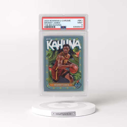 2023 Bowman University Chrome the Big Kahuna #BK1 Bronny James (PSA 9 MINT)
