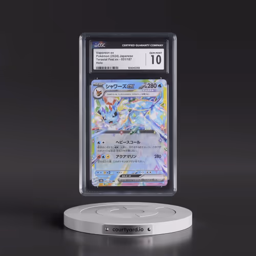 2024 Pokémon Sv8a-Terastal Fest EX #031 Vaporeon EX - Holo (CGC 10 GEM MINT)