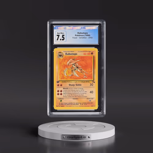 1999 Fossil #24/62 Kabutops - 1st Edition 1st Edition (CGC 7.5 NM+)