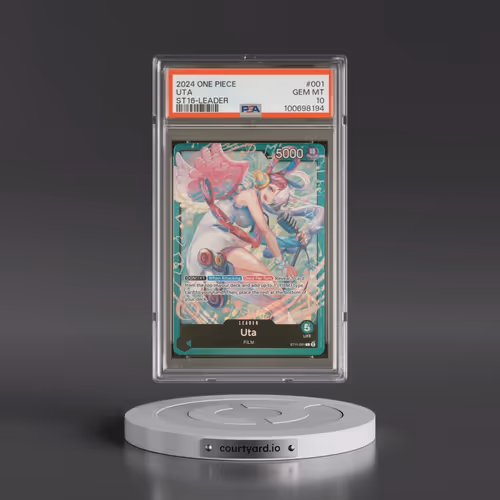 2024 One Piece Starter Deck ST16-Green Uta #001 Uta - Leader (PSA 10 GEM MINT)
