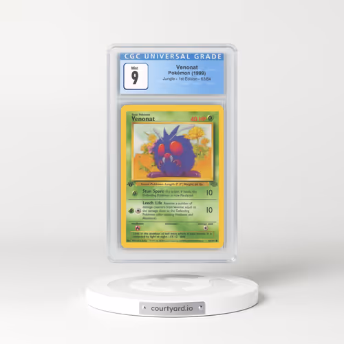 1999 Jungle #63/64 Venonat - 1st Edition 1st Edition (CGC 9 MINT)
