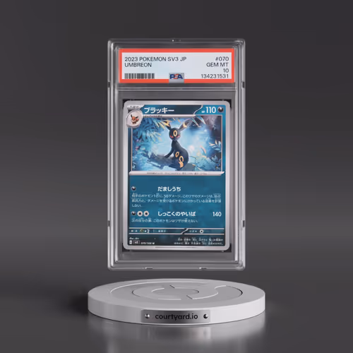 2023 Pokémon SV3-Ruler of the Black Flame #070 Umbreon (PSA 10 GEM MINT)