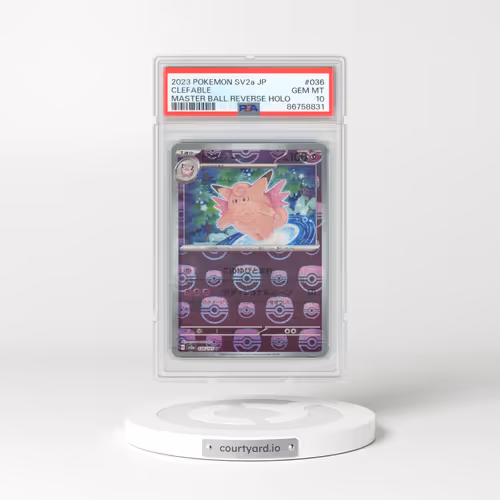 2023 Pokémon Sv2a-Pokemon 151 #036 Clefable - Reverse Holo Master Ball (PSA 10 GEM MINT)