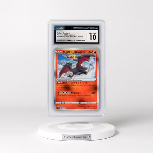 2023 Pokémon Svf-Ruler of the Black Flame Deck Build Box #001 Radiant Charizard - Holo (CGC 10 GEM MINT)