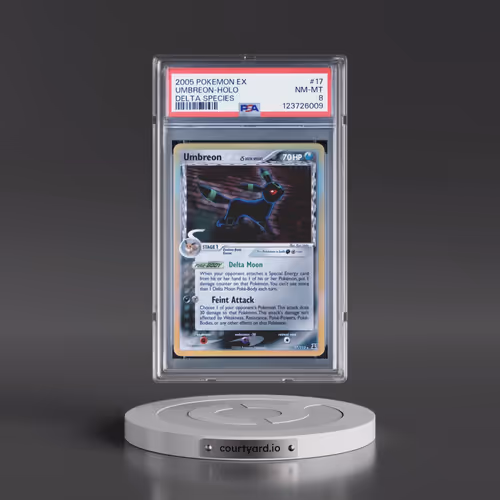 2005 Pokémon EX Delta Species #17 Umbreon - Holo (PSA 8 NM-MT)
