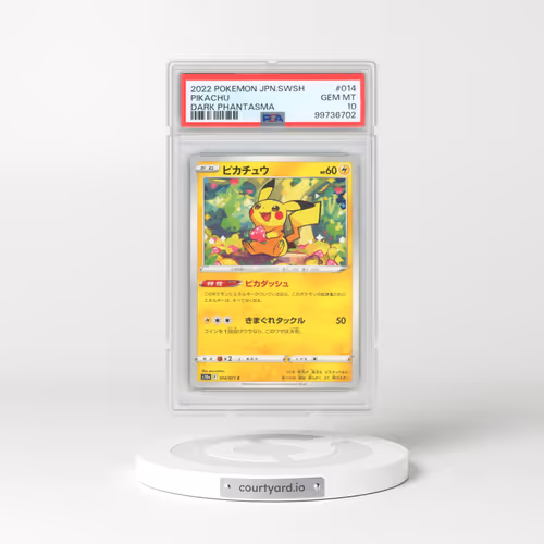 2022 Pokémon Sword & Shield Dark Phantasma #014 Pikachu (PSA 10 GEM MINT)