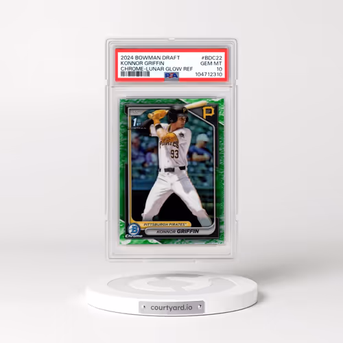 2024 Bowman Draft #BDC22 Konnor Griffin - Chrome-Lunar Glow Refractor (PSA 10 GEM MINT)