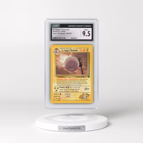 2000 Gym Challenge #52/132 Lt. Surge's Electrode (CGC 9.5 MINT+)