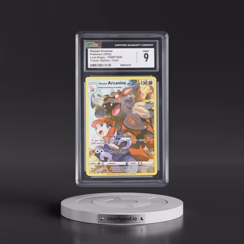 2022 Lost Origin #TG08/TG30 Hisuian Arcanine - Trainer Gallery Holo (CGC 9 MINT)