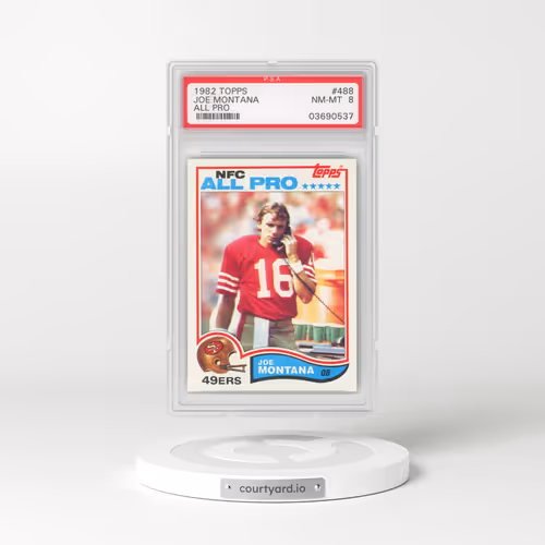 1982 Topps #488 Joe Montana - All-Pro (PSA 8 NM-MT)