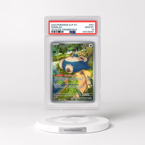 2023 Pokémon Svp EN-SV Black Star Promo #051 Snorlax - 151 Elite Trainer Box (PSA 10 GEM MINT)