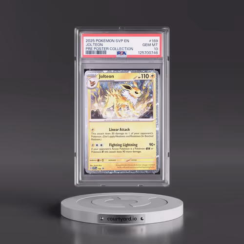 2025 Pokémon Svp EN-SV Black Star Promo #169 Jolteon - Prismatic Evolutions Poster Collection (PSA 1