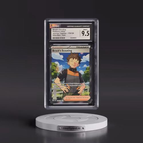 2025 Pokémon Jtg EN-Journey Together #179 Brock's Scouting - Ultra Rare (CGC 9.5 MINT+)