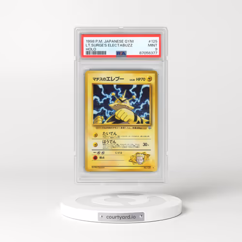 1998 Pokémon Gym #125 LT. Surge's Electabuzz - Holo (PSA 9 MINT)