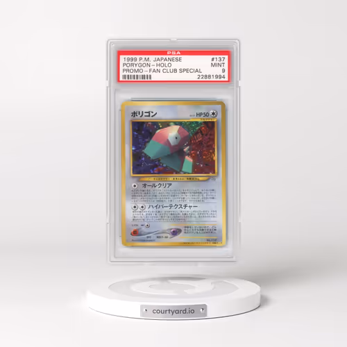 2000 Pokémon Promo #137 Porygon - Holo Promo-700 PT. Fan Club (PSA 9 MINT)