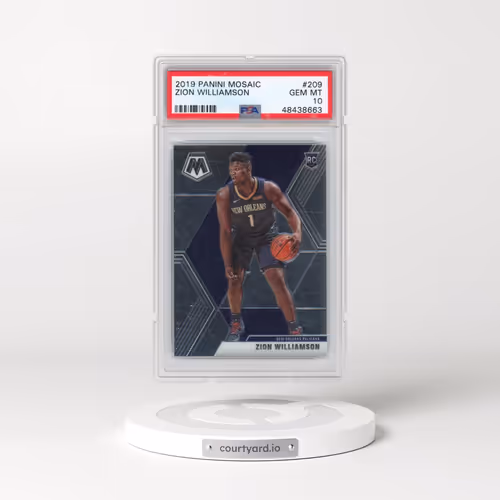 2019 Panini Mosaic #209 Zion Williamson (PSA 10 GEM MINT)