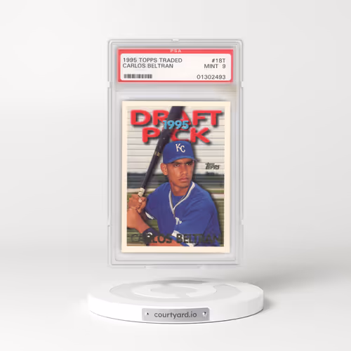 1995 Topps Traded #18T Carlos Beltran - Uer: Juan Lebron Pictured (PSA 9 MINT)