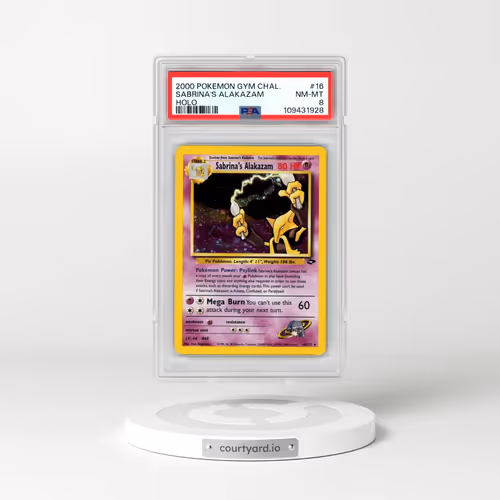 2000 Pokémon Gym Challenge #16 Sabrina's Alakazam - Holo (PSA 8 NM-MT)