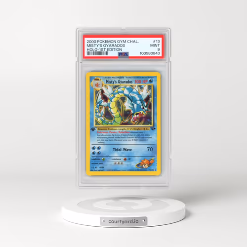 2000 Pokémon Gym Challenge #13 Misty's Gyarados - 1st Edition Holo (PSA 9 MINT)