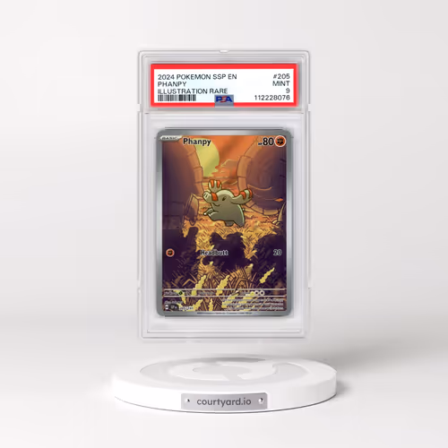 2024 Pokémon Ssp EN-Surging Sparks #205 Phanpy - Illustration Rare (PSA 9 MINT)
