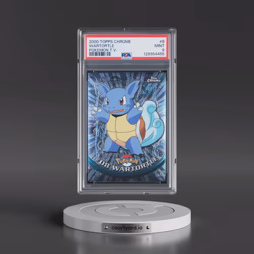 2000 Topps Chrome Pokémon T.V. #8 Wartortle (PSA 9 MINT)