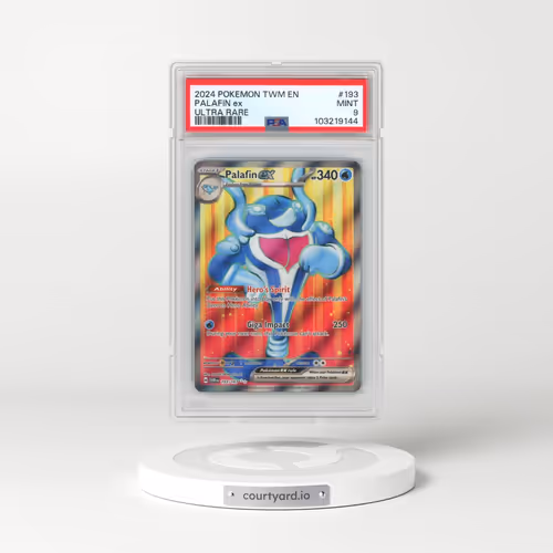 2024 Pokémon Twm EN-Twilight Masquerade #193 Palafin EX - Holo Ultra Rare (PSA 9 MINT)