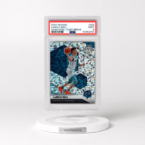 2020 Panini Mosaic #202 LaMelo Ball - Variation-Fast Break (PSA 9 MINT)