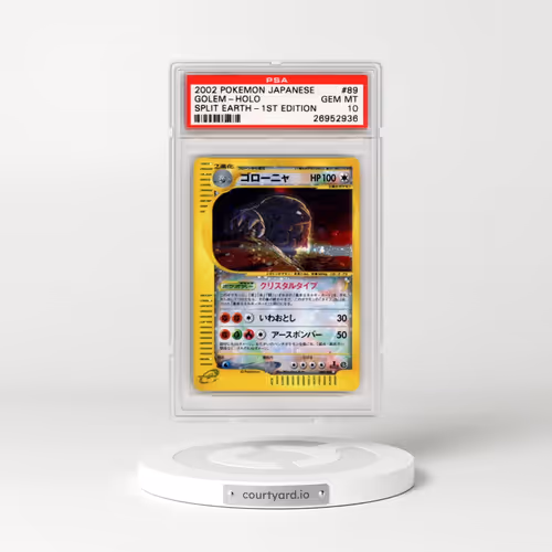 2002 Pokémon Split Earth #089 Golem - 1st Edition Holo (PSA 10 GEM MINT)