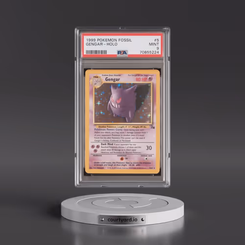 1999 Pokémon Fossil #5 Gengar - Holo (PSA 9 MINT)