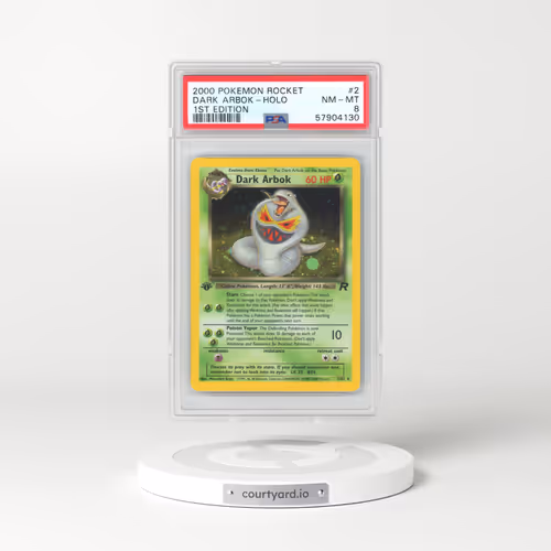 2000 Team Rocket #2 Dark Arbok - 1st Edition Shadowless (PSA 8 NM-MT)