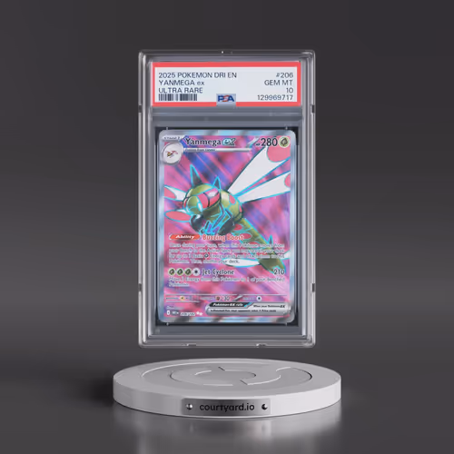2025 Pokémon Dri EN-Destined Rivals #206 Yanmega EX - Holo Ultra Rare (PSA 10 GEM MINT)