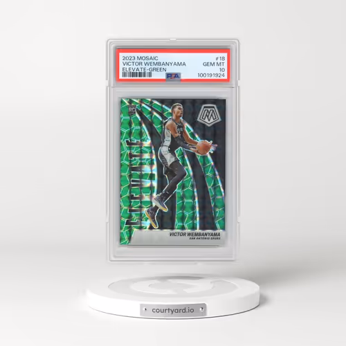 2023 Panini Mosaic Elevate #18 Victor Wembanyama - Green (PSA 10 GEM MINT)