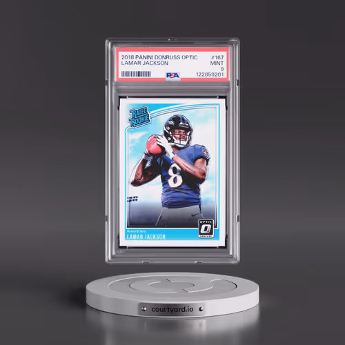 2018 Panini Donruss Optic #167 Lamar Jackson (PSA 9 MINT)