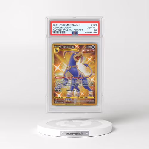 2021 Pokémon Sword & Shield Battle Styles #179 Houndoom - Full Art Secret (PSA 10 GEM MINT)
