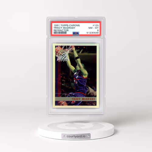 1997 Topps Chrome #125 Tracy McGrady - Refractor (PSA 8 NM-MT)