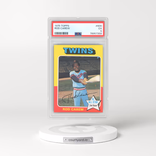 1975 Topps #600 Rod Carew (PSA 5 EX)