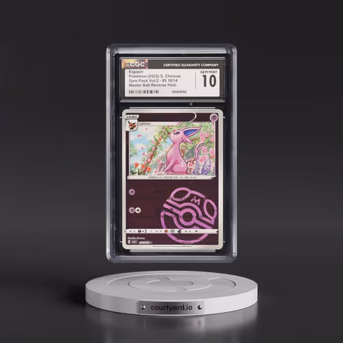 2025 Gem Pack Volume 2 - CBB2C - Simplified #05 10/14 Espeon - Reverse Holo Master Ball (CGC 10 GEM