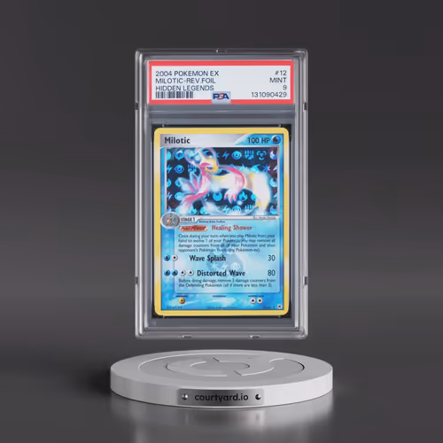 2004 Pokémon EX Hidden Legends #12 Milotic - Reverse Foil (PSA 9 MINT)
